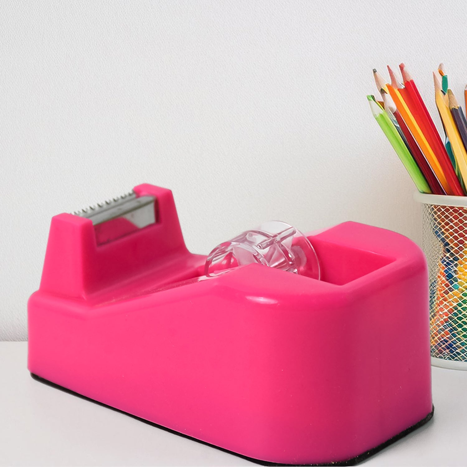 Plastic Tape Dispenser Cutter for Home Office use (1 pc) Plastic Tape Dispenser Cutter for Home Office use (1 pc)
